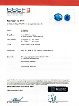 Important Mid-Century Petochi Platinum Sapphire and Diamond Demi-Parure