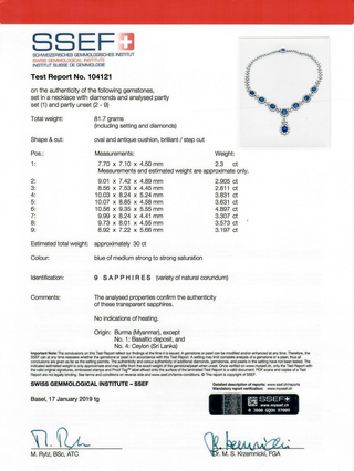 Important Mid-Century Petochi Platinum Sapphire and Diamond Demi-Parure