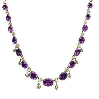 Antique Georgian Amethyst and Chrysoberyl Jewelry Suite