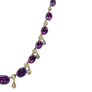 Antique Georgian Amethyst and Chrysoberyl Jewelry Suite