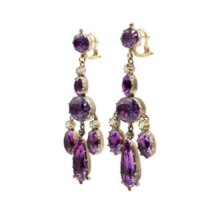 Antique Georgian Amethyst and Chrysoberyl Jewelry Suite