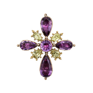Antique Georgian Amethyst and Chrysoberyl Jewelry Suite