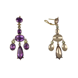 Antique Georgian Amethyst and Chrysoberyl Jewelry Suite