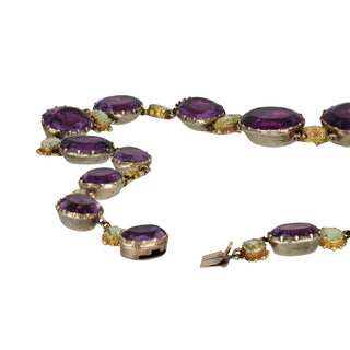 Antique Georgian Amethyst and Chrysoberyl Jewelry Suite