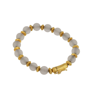 Vintage LaLaounis 18K Gold Rock Crystal Jewelry Suite