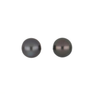 Vintage/Estate White 14K Gold Tahitian Pearl Stud Earrings