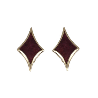 Estate Kabana 14K Gold Spiny Oyster Stud Earrings