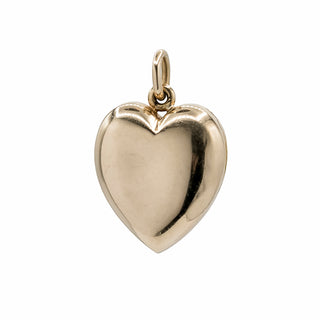 Victorian 14K Gold Enameled Heart Locket with Split Pearls