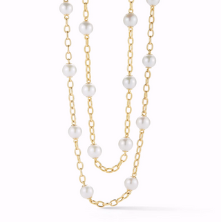 Seaman Schepps 18K Gold Freshwater Pearl Astro Necklace