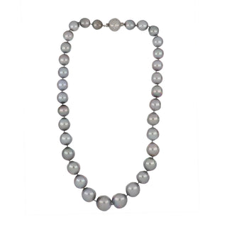 Estate 14K White Gold Tahitian Pearl Strand