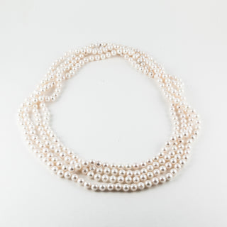 Estate 62" Cultured Pearl Single Strand