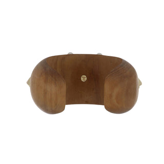 Vintage 1980s Trianon 18K Gold Pearl Cuff Bracelet