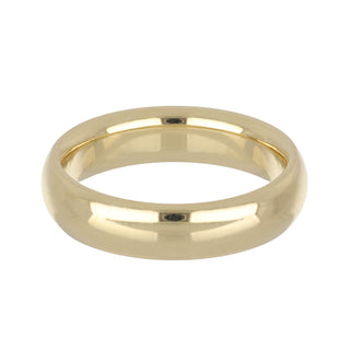 14K Gold Half Round Band