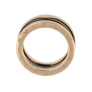 Estate Bulgari 18K Rose Gold B.Zero1 Ceramic Band