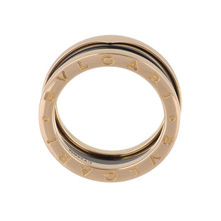 Estate Bulgari 18K Rose Gold B.Zero1 Ceramic Band