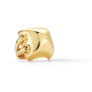Seaman Schepps 18K Gold Pyramid Ring