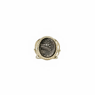 Estate 14K Gold Ancient Roman Coin Ring