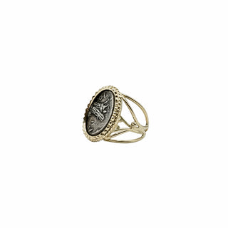 Estate 14K Gold Ancient Roman Coin Ring