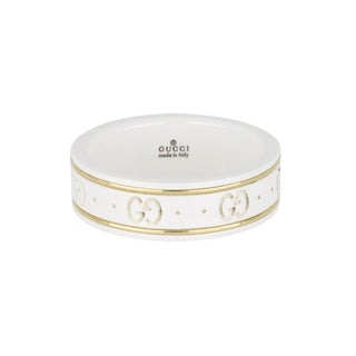 Estate Gucci White Ceramic Icon Band