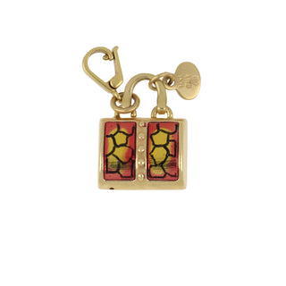 Vintage 14K Gold Enamel Handbag Charm