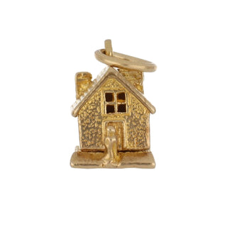 Estate English 9K Gold Mechanical Cottage Charm