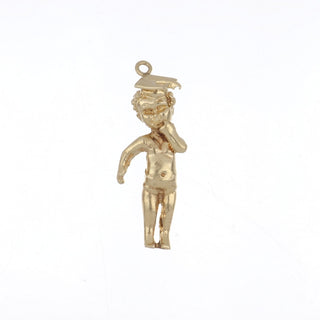 Estate 14K Gold Graduation Charm