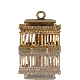 Mid-Century 14K Gold Lincoln Memorial Charm