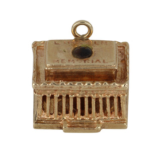 Mid-Century 14K Gold Lincoln Memorial Charm
