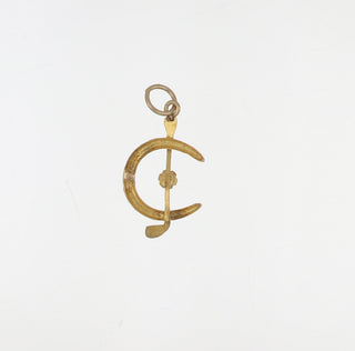 Victorian Yellow 10K Gold Drop Pendant