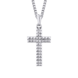 Michael M Sterling Silver Tetra Cross Pendant