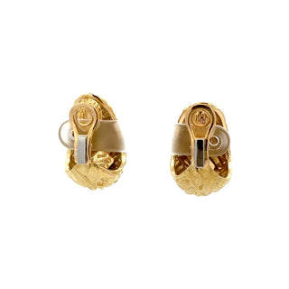Vintage Tiffany & Co. 18K Gold Basket Weave Earrings