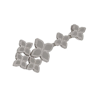 Estate Roberto Coin 18K White Gold Venetian Princess Mirrored Drop Earrings