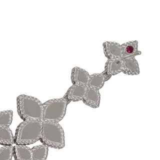 Estate Roberto Coin 18K White Gold Venetian Princess Mirrored Drop Earrings