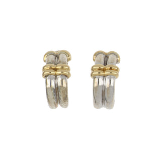 Estate LaLaounis Two-Tone Hoop Earrings