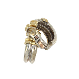 Estate LaLaounis Two-Tone Hoop Earrings