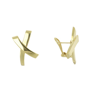 1980s Tiffany & Co. 18K Paloma Picasso Graffiti X Earrings