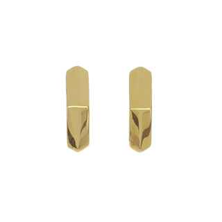 Antonio Papini 18K Gold Hexagon Hoop Earrings