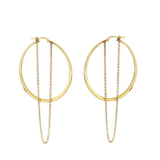 Antonio Papini 18K Gold Hoop Earrings