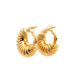 Antonio Papini 18K Gold Hoop Earrings
