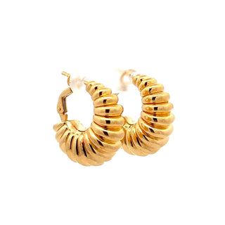 Antonio Papini 18K Gold Hoop Earrings