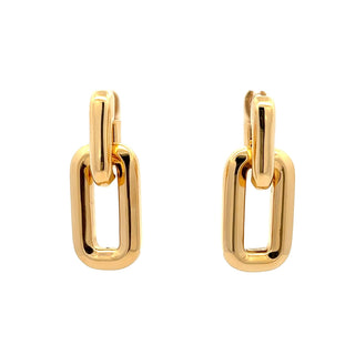 Antonio Papini 18K Gold Day/Night Doorknocker Earrings
