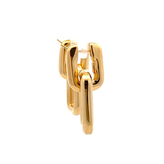 Antonio Papini 18K Gold Day/Night Doorknocker Earrings