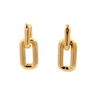 Antonio Papini 18K Gold Day/Night Doorknocker Earrings