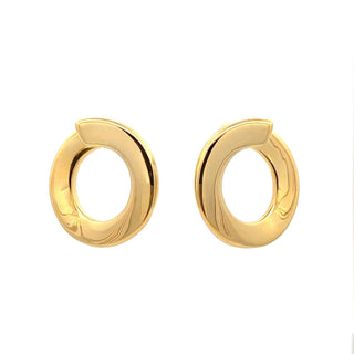 Antonio Papini 18K Gold Hoop Earrings