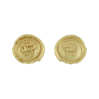 Vintage 1970s Kieselstein-Cord 18K Gold Pegasus Earrings