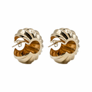 Vintage 1970s 14K Gold Shrimp Earrings