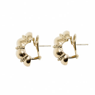 Estate Seaman Schepps 18K Gold Polished Shrimp Earrings