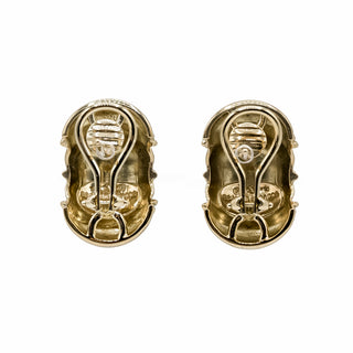 Estate Seaman Schepps 18K Gold Polished Shrimp Earrings