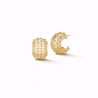 Seaman Schepps 18K Gold Sconset Hoop Earrings