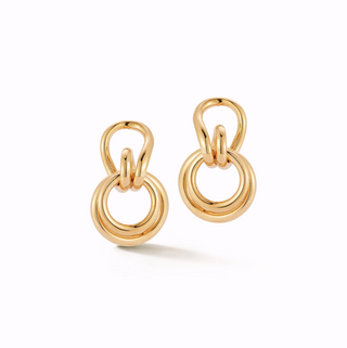 Seaman Schepps 22K Mousetrap Drop Earrings